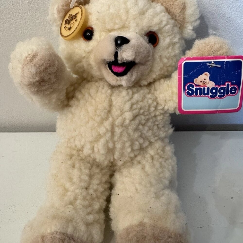 1986 Snuggle Fabric Softener Bear Lever Brothers; Plush Russ Berrie Advertise